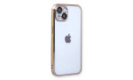 Newface iPhone 14 Plus Kılıf Razer Lensli Silikon - Gold