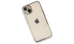 Newface iPhone 14 Plus Kılıf Razer Lensli Silikon - Gümüş