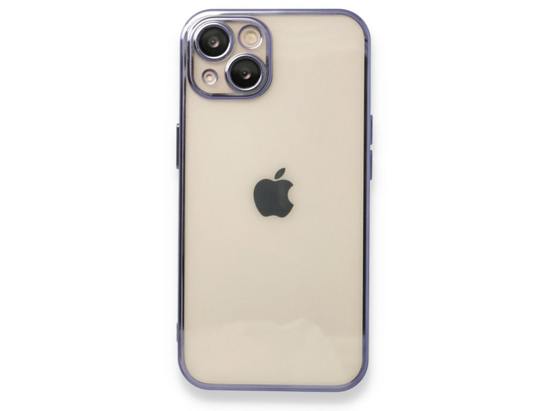 Newface iPhone 14 Plus Kılıf Razer Lensli Silikon - Mor