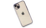 Newface iPhone 14 Plus Kılıf Razer Lensli Silikon - Mor