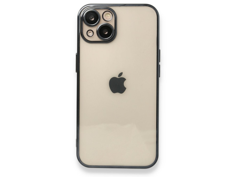 Newface iPhone 14 Plus Kılıf Razer Lensli Silikon - Siyah
