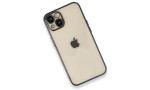 Newface iPhone 14 Plus Kılıf Razer Lensli Silikon - Siyah