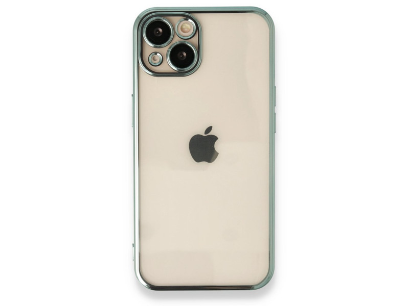 Newface iPhone 14 Plus Kılıf Razer Lensli Silikon - Yeşil
