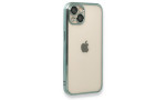 Newface iPhone 14 Plus Kılıf Razer Lensli Silikon - Yeşil