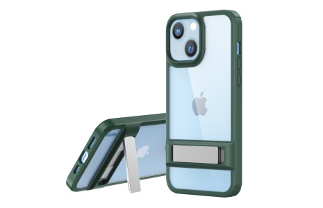 Newface iPhone 13 Kılıf Rolet Stand Kapak - Yeşil