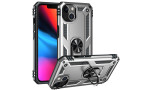 Newface iPhone 14 Kılıf Sofya Yüzüklü Silikon Kapak - Gümüş