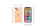 Newface iPhone 13 Mini Kılıf Miami Şeffaf Silikon - Lila