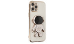 Newface iPhone 13 Pro Kılıf Aston Stand Silikon - Beyaz