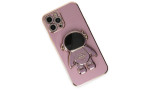 Newface iPhone 13 Pro Kılıf Aston Stand Silikon - Mor