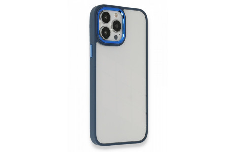 Newface iPhone 14 Pro Max Kılıf Dora Kapak - Mavi