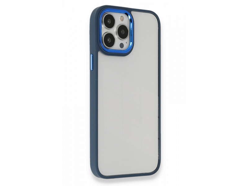 Newface iPhone 14 Pro Max Kılıf Dora Kapak - Mavi