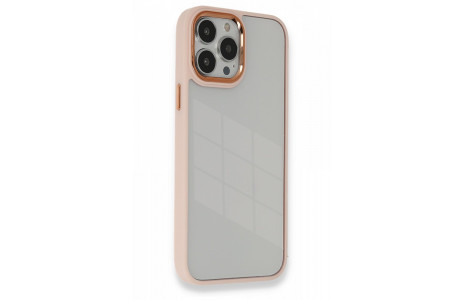 Newface iPhone 14 Pro Max Kılıf Dora Kapak - Pudra