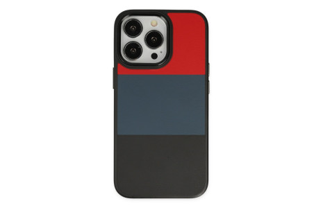 Newface iPhone 13 Pro Kılıf King Kapak - Kırmızı-Siyah