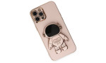 Newface iPhone 13 Pro Max Kılıf Aston Stand Silikon - Pembe