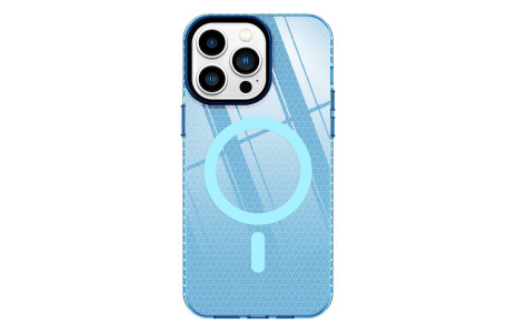 Newface iPhone 13 Pro Max Kılıf Beta Magneticsafe Silikon - Mavi