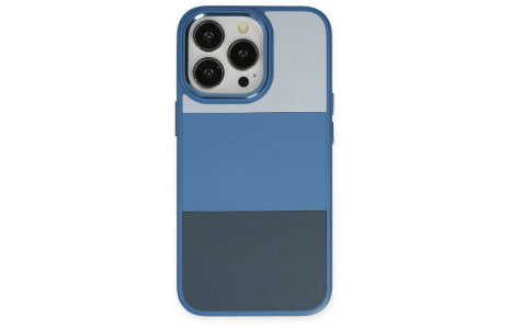Newface iPhone 13 Pro Max Kılıf King Kapak - Açık Mavi-Lacivert