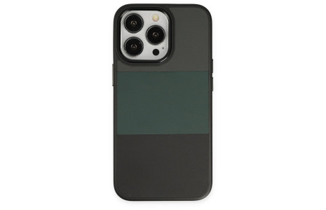 Newface iPhone 13 Pro Max Kılıf King Kapak - Gri-Siyah