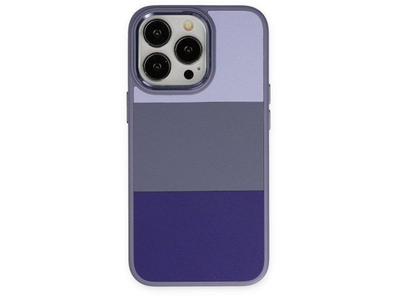 Newface iPhone 13 Pro Max Kılıf King Kapak - Lila-Mor