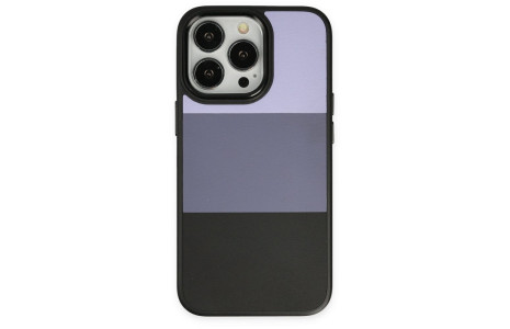 Newface iPhone 13 Pro Max Kılıf King Kapak - Lila-Siyah