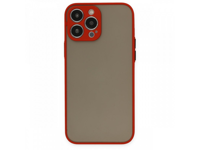 Newface iPhone 14 Pro Max Kılıf Montreal Silikon Kapak - Kırmızı