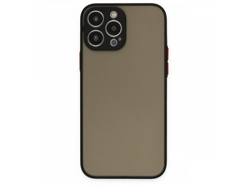 Newface iPhone 14 Pro Max Kılıf Montreal Silikon Kapak - Siyah