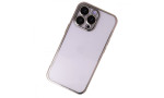 Newface iPhone 14 Pro Kılıf Razer Lensli Silikon - Gold