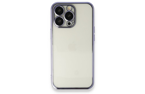 Newface iPhone 14 Pro Max Kılıf Razer Lensli Silikon - Mor