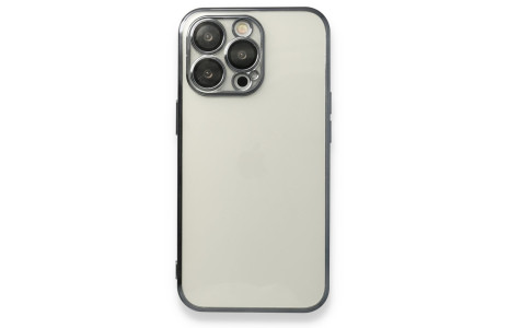 Newface iPhone 14 Pro Max Kılıf Razer Lensli Silikon - Siyah