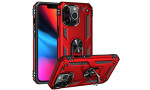 Newface iPhone 14 Pro Kılıf Sofya Yüzüklü Silikon Kapak - Kırmızı
