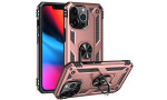 Newface iPhone 14 Pro Kılıf Sofya Yüzüklü Silikon Kapak - Rose