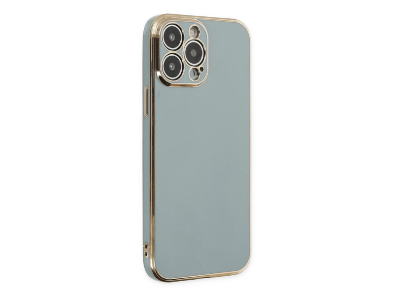 Newface iPhone 13 Pro Max Kılıf Volet Silikon - Açık Yeşil
