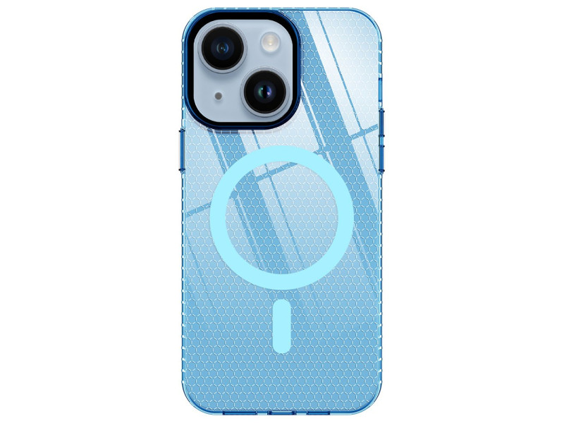 Newface iPhone 14 Kılıf Beta Magneticsafe Silikon - Mavi