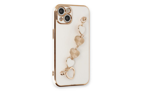 Newface iPhone 14 Kılıf Esila Silikon - Beyaz