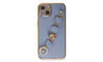 Newface iPhone 14 Kılıf Esila Silikon - Gri