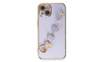 Newface iPhone 14 Kılıf Esila Silikon - Lila