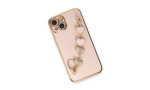 Newface iPhone 14 Kılıf Esila Silikon - Pudra