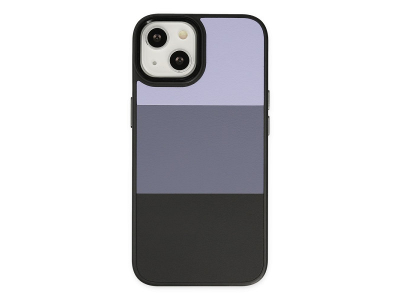 Newface iPhone 14 Kılıf King Kapak - Lila-Siyah