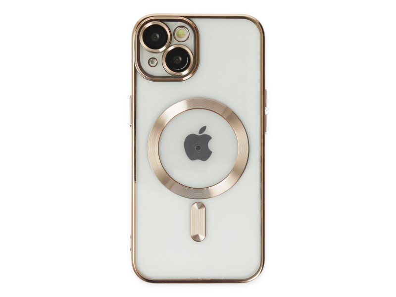 Newface iPhone 14 Kılıf Kross Magneticsafe Kapak - Gold