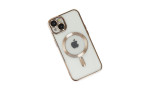 Newface iPhone 14 Kılıf Kross Magneticsafe Kapak - Gold