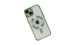 Newface iPhone 14 Kılıf Kross Magneticsafe Kapak - Koyu Yeşil