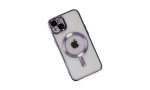 Newface iPhone 14 Kılıf Kross Magneticsafe Kapak - Mor