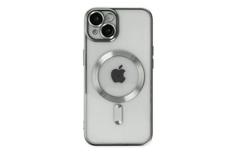 Newface iPhone 14 Kılıf Kross Magneticsafe Kapak - Gümüş