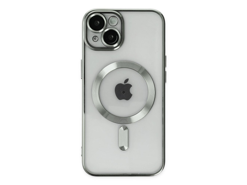 Newface iPhone 14 Kılıf Kross Magneticsafe Kapak - Gümüş