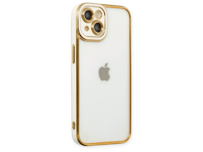 Newface iPhone 14 Kılıf Liva Lens Silikon - Beyaz