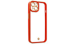 Newface iPhone 14 Kılıf Liva Lens Silikon - Kırmızı