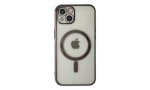 Newface iPhone 14 Kılıf Magneticsafe Lazer Silikon - Siyah