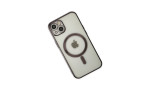 Newface iPhone 14 Kılıf Magneticsafe Lazer Silikon - Siyah