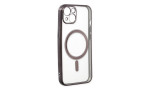 Newface iPhone 14 Kılıf Magneticsafe Lazer Silikon - Siyah
