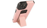 Newface iPhone 14 Kılıf Mega Standlı Silikon - Pudra