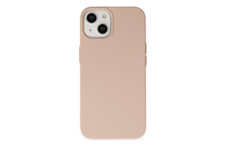 Newface iPhone 14 Kılıf Nano içi Kadife Silikon - Pudra